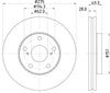 Mintex Brake Discs Front Vented Set Of 2 MDC898 275mm thumbnail