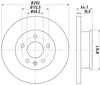 Mintex Brake Discs Front Solid Set Of 2 MDC917 282mm thumbnail