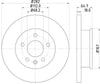 Mintex Brake Discs Front Solid Set Of 2 MDC917 282mm thumbnail