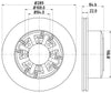 Mintex Brake Discs Rear Solid Set Of 2 MDC995 289mm thumbnail