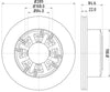 Mintex Brake Discs Rear Solid Set Of 2 MDC995 289mm thumbnail