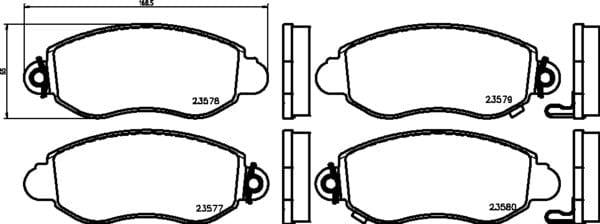 Mintex Brake Discs & Pads Set Vented Front (2 Discs And 4 Pads) MDK0117 - image 4