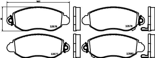 Mintex Brake Discs & Pads Set Vented Front (2 Discs And 4 Pads) MDK0117 - image 3