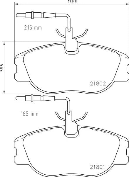 Mintex Brake Discs & Pads Set Vented Front (2 Discs And 4 Pads) MDK0174 - image 3