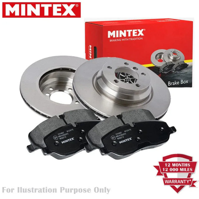 Mintex Brake Discs & Pads Set Solid Front (2 Discs And 4 Pads) MDK0175 - image 2