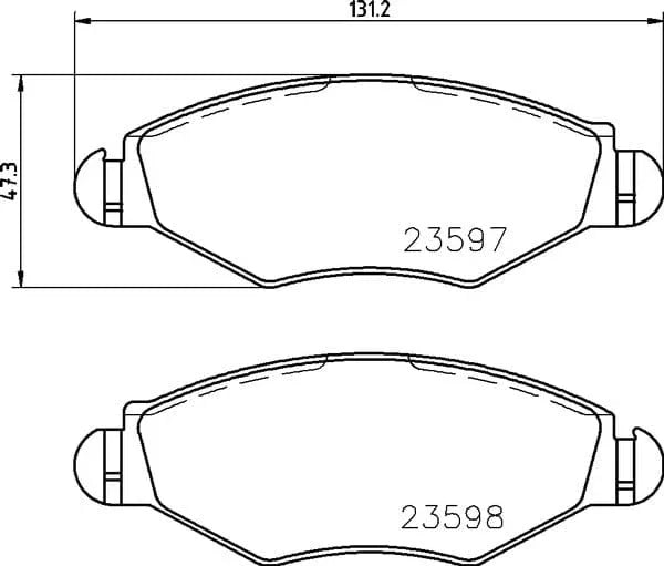 Mintex Brake Discs & Pads Set Solid Front (2 Discs And 4 Pads) MDK0208 - image 4