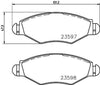 Mintex Brake Discs & Pads Set Solid Front (2 Discs And 4 Pads) MDK0208 thumbnail