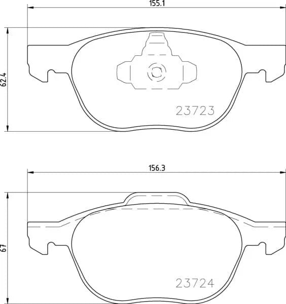 Mintex Brake Discs & Pads Set Vented Front (2 Discs And 4 Pads) MDK0217 - OEM Quality Replacement - image 3