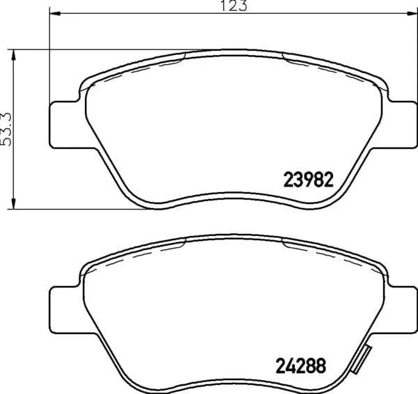 Mintex Brake Discs & Pads Set Vented Front (2 Discs And 4 Pads) MDK0225 - image 4