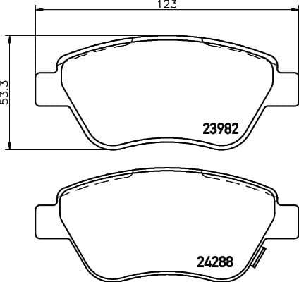 Mintex Brake Discs & Pads Set Vented Front (2 Discs And 4 Pads) MDK0225 - image 3