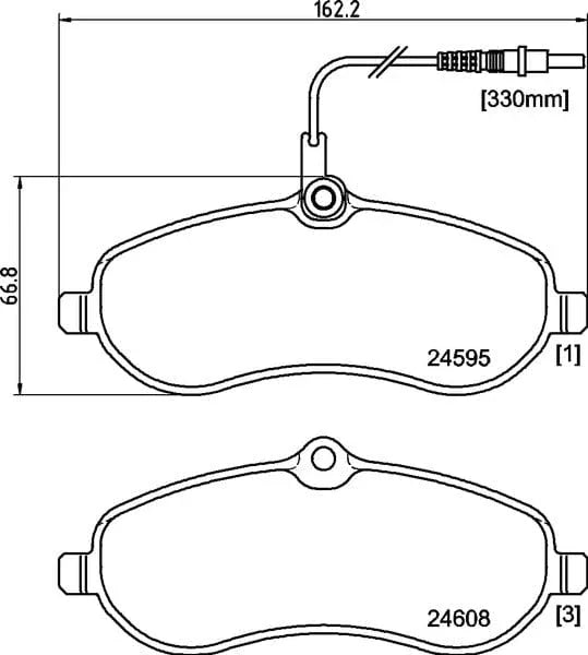 Mintex Brake Discs & Pads Set Vented Front (2 Discs And 4 Pads) MDK0236 - image 3