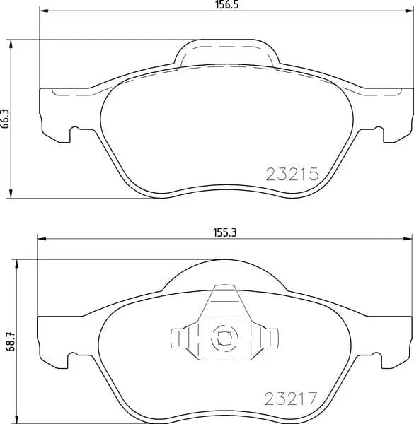 Mintex Brake Discs & Pads Set Vented Front Or Rear (2 Discs And 4 Pads) MDK0240 - image 3