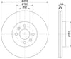 Mintex Brake Discs & Pads Set Vented Front Or Rear (2 Discs And 4 Pads) MDK0240 thumbnail