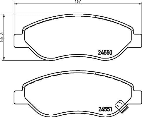 Mintex Brake Discs & Pads Set Vented Front (2 Discs And 4 Pads) MDK0242 - image 3