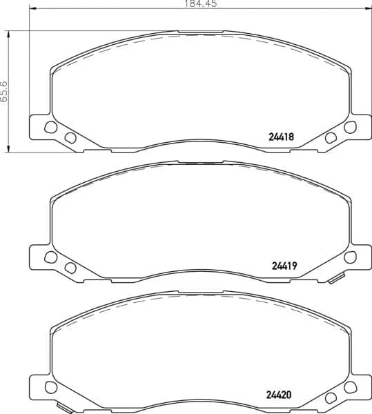 Mintex Brake Discs & Pads Set Vented Front (2 Discs And 4 Pads) MDK0255 - image 3