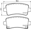 Mintex Brake Discs & Pads Set Vented Rear (2 Discs And 4 Pads) MDK0256 thumbnail