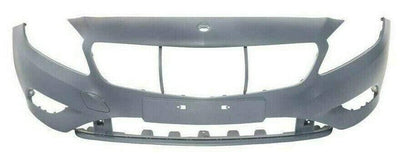 Fits Mercedes A-Class W176 2012-2015 Front Bumper Primed No PDC No Washer Holes Not For AMG - tradevehicleparts.co.uk