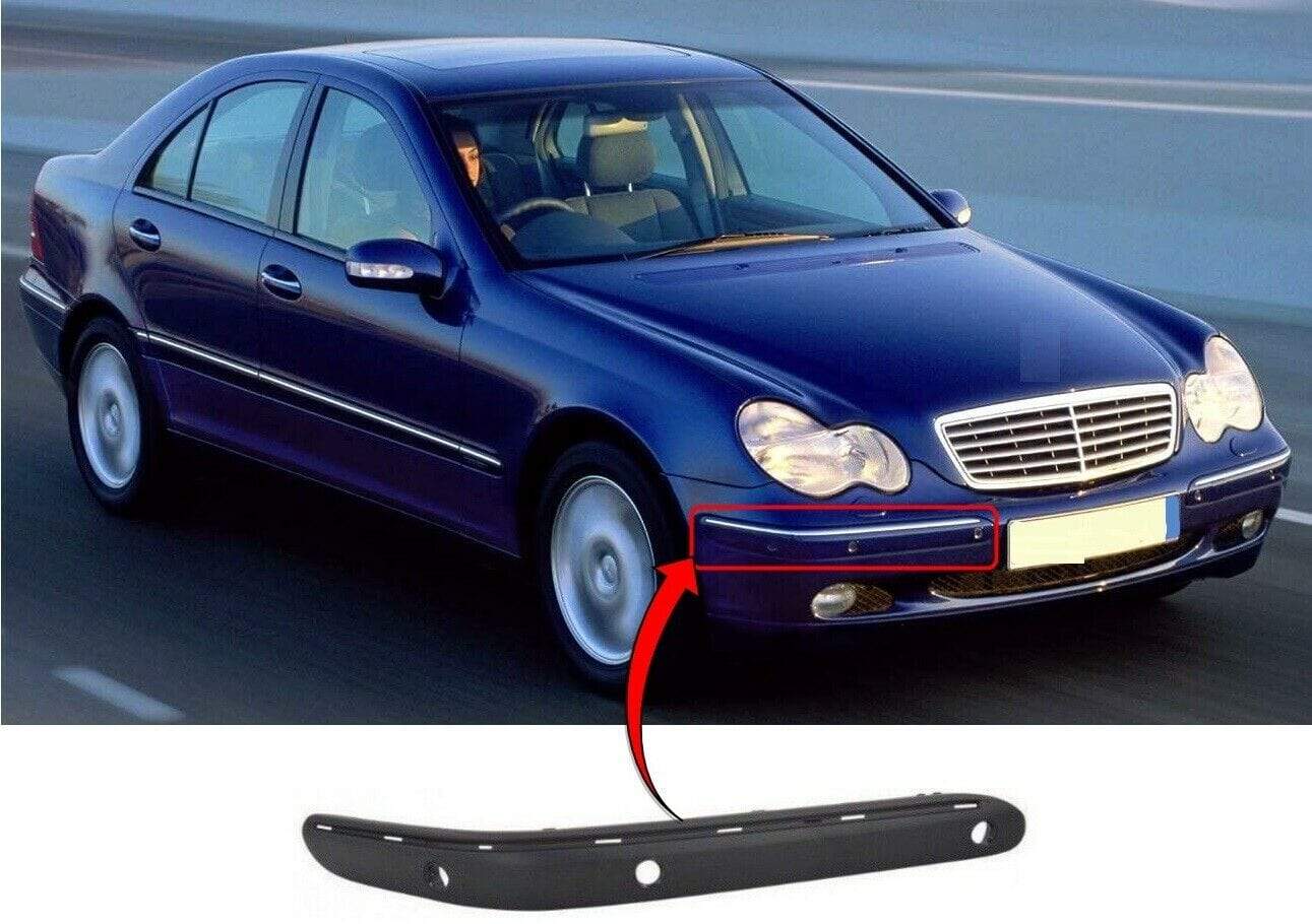 Mercedes C Class W203 2001-2006 Front Bumper Moulding With Pdc Driver Side