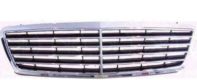 Fits Mercedes C Class W203 2001-2006 Front Grille Main Chrome/Black  - tradevehicleparts.co.uk