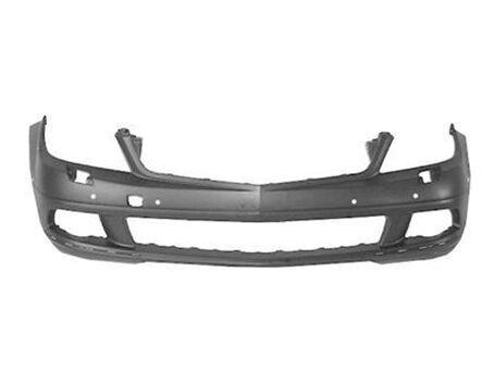 Mercedes C-Class W204 2007-2011 Front Bumper Primed With Pdc And Washer Holes