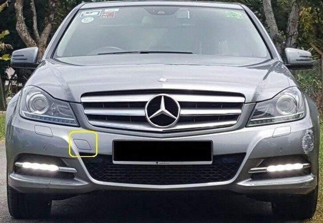 Fits Mercedes C-Class W204 2011-2014 Front Bumper Towing Eye Cover Primed - image 2