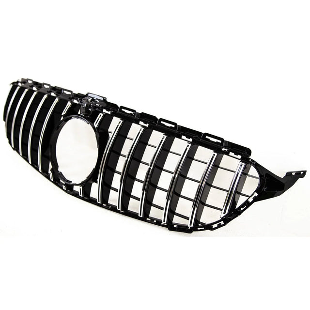 Fits Mercedes C Class W205 2014-2018 Front Bumper Grille Black & Chrome Sport C63 Sport - image 5