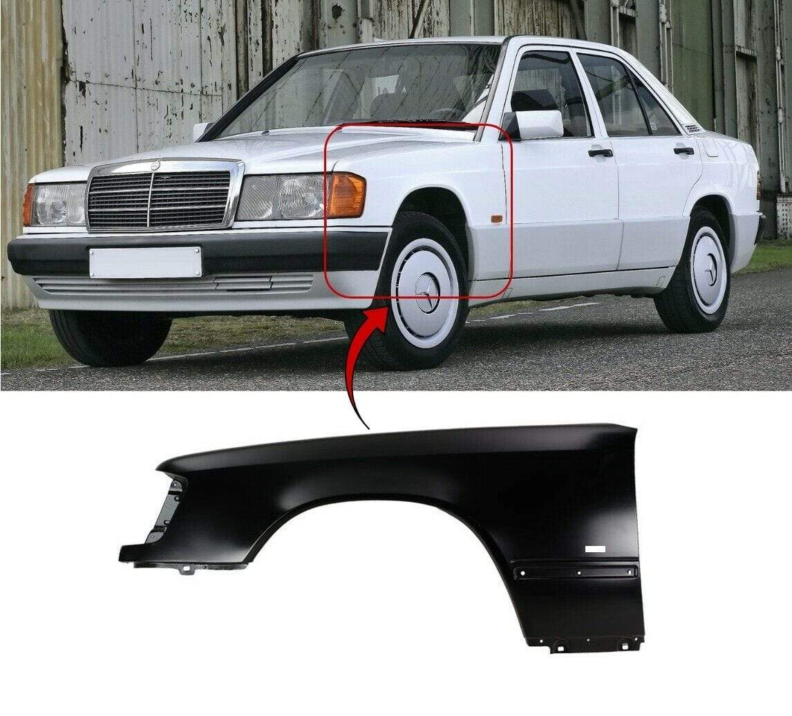 Mercedes E-Class W124 1984-1995 Front Wing Passenger Side With Hole 
