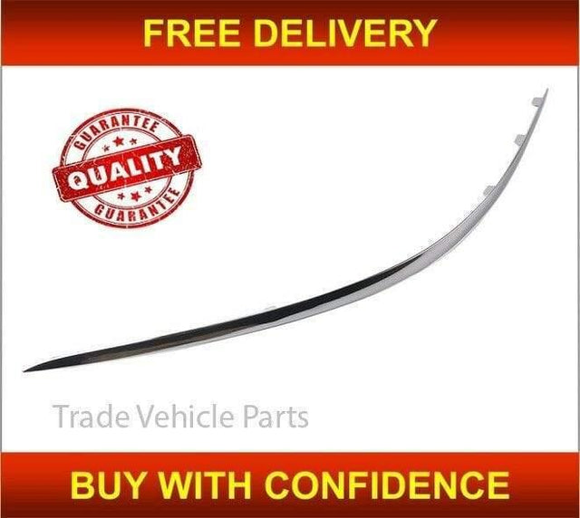 Fits Mercedes E Class W211 2005-2008 Front Bumper Moulding Chrome Elegance/Avangarde Driver Side - image 2