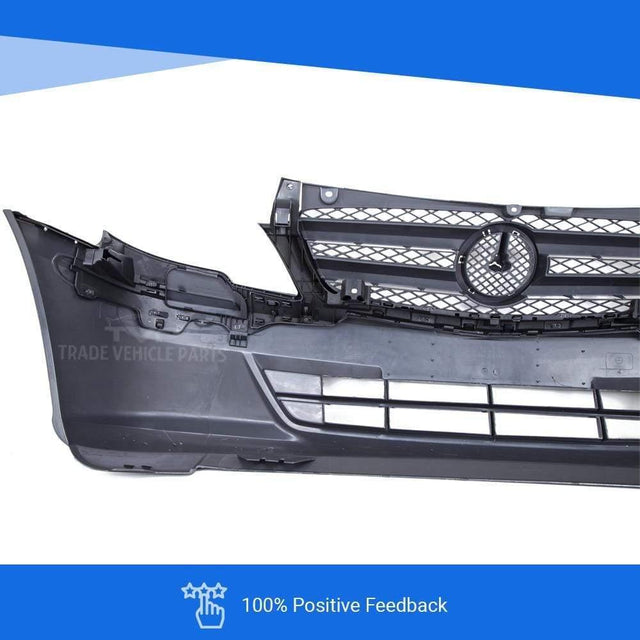 Fits Mercedes Vito W639 2010-2015 Front Bumper Dark Grey Textured No Pdc Or Fog Holes - image 6