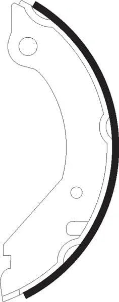Mintex Parking Brake Shoes Set Of 4 Rear MFR106 - image 3