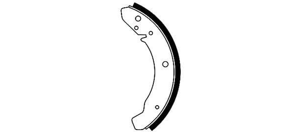 Mintex Brake Shoes Full Set Of 4 Front Or Rear MFR13 - image 3