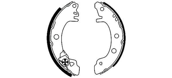 Mintex Brake Shoes Set Brake Shoes Full Set Of 4 Rear MFR162 - image 3