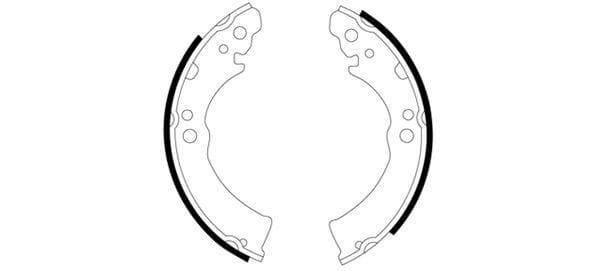 Mintex Brake Shoes Set Brake Shoes Full Set Of 4 Rear MFR167 - image 3