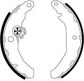 Mintex Brake Shoes Set Brake Shoes Full Set Of 4 Rear MFR173 - image 4