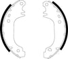 Mintex Brake Shoes Full Set Of 4 Rear Without Handbrake Lever MFR176 thumbnail