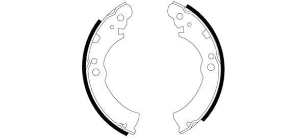 Mintex Brake Shoes Set Brake Shoes Full Set Of 4 Rear MFR178 - image 3