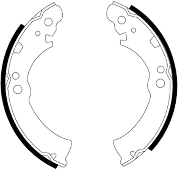 Mintex Brake Shoes Set Brake Shoes Full Set Of 4 Rear MFR178 - image 4