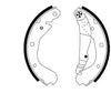 Mintex Brake Shoes Full Set Of 4 Rear With Handbrake Lever MFR179 thumbnail