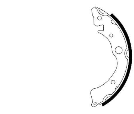 Mintex Brake Shoes Set Brake Shoes Full Set Of 4 Rear MFR204 - image 3