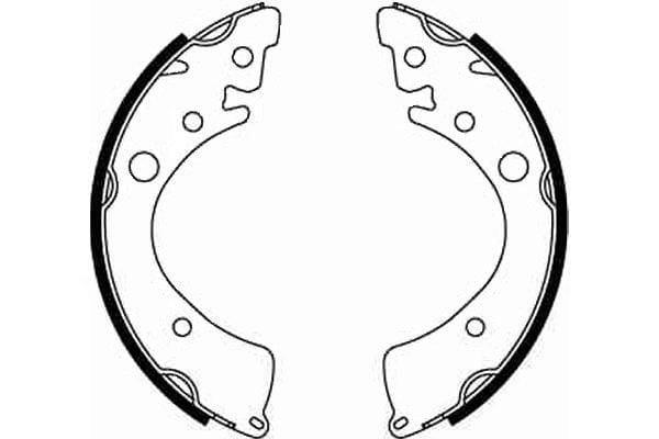 Mintex Brake Shoes Set Brake Shoes Full Set Of 4 Rear MFR206 - image 3