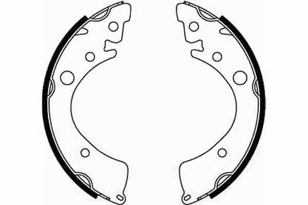 Mintex Brake Shoes Set Brake Shoes Full Set Of 4 Rear MFR206 - image 4