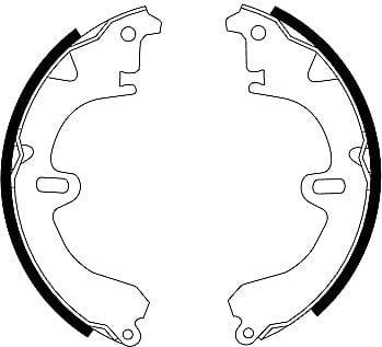 Mintex Brake Shoes Full Set Of 4 Front Or Rear MFR235 - image 4