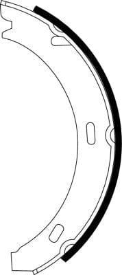 Mintex Parking Brake Shoes Set Of 4 Rear MFR255 - image 3