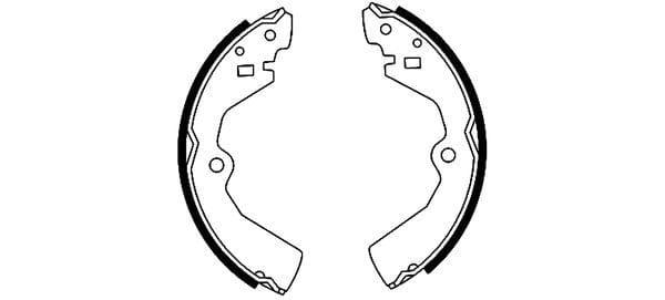 Mintex Brake Shoes Set Brake Shoes Full Set Of 4 Rear MFR265 - image 3