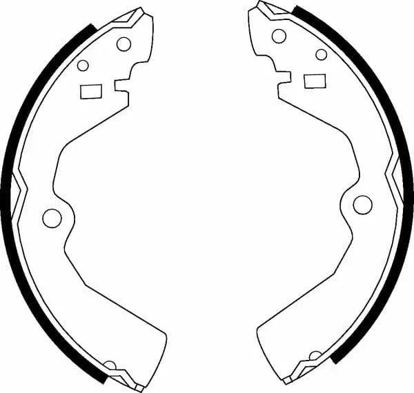 Mintex Brake Shoes Set Brake Shoes Full Set Of 4 Rear MFR265 - image 4