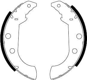 Mintex Brake Shoes Set Brake Shoes Full Set Of 4 Rear MFR266 - image 4