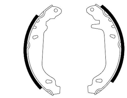 Mintex Brake Shoes Set Brake Shoes Full Set Of 4 Rear MFR270 - image 3