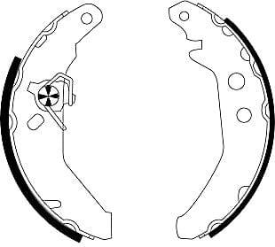 Mintex Brake Shoes Set Brake Shoes Full Set Of 4 Rear MFR272 - image 4