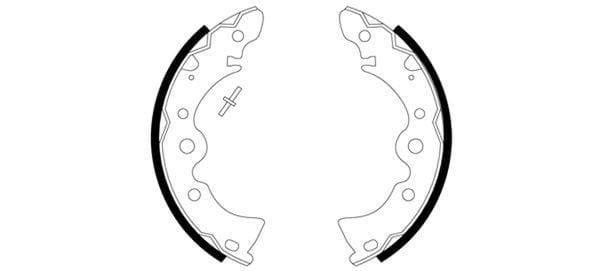 Mintex Brake Shoes Set Brake Shoes Full Set Of 4 Rear MFR273 - image 3
