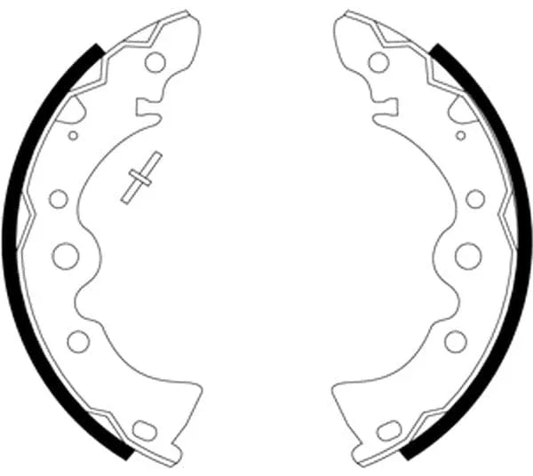 Mintex Brake Shoes Set Brake Shoes Full Set Of 4 Rear MFR273 - image 4